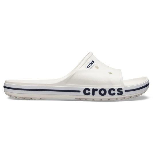 crocs bayaband slide πλάγια όψη εξωτερική πλευρά, Χρώμα White/Navy