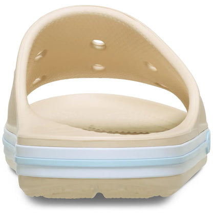 crocs bayaband slide πίσω όψη ζευγάρι, χρώμα Winter White/Multi