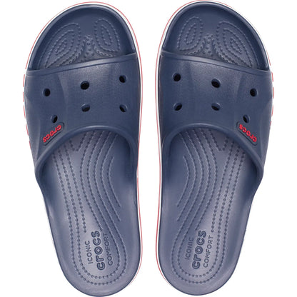 crocs bayaband slide πάνω όψη ζευγάρι, χρώμα Navy/Pepper