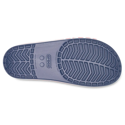 crocs bayaband slide κάτω όψη σόλας, χρώμα Navy/Pepper