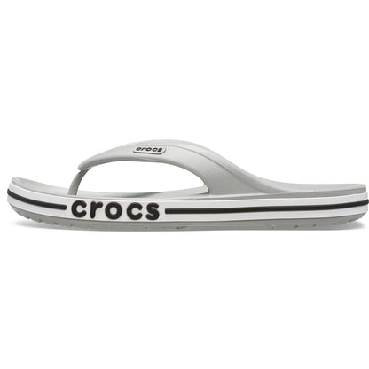 crocs bayaband flip πλάγια όψη εξωτερική πλευρά no2, γκρί χρώμα