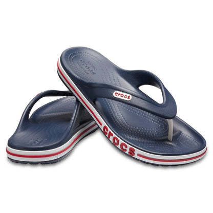 crocs bayaband flip όψη 3/4 εσωτερική πλευρά, χρώμα navy/pepper