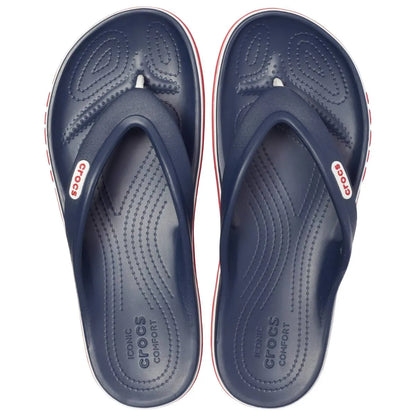 crocs bayaband flip πάνω όψη ζευγάρι, χρώμα navy/pepper