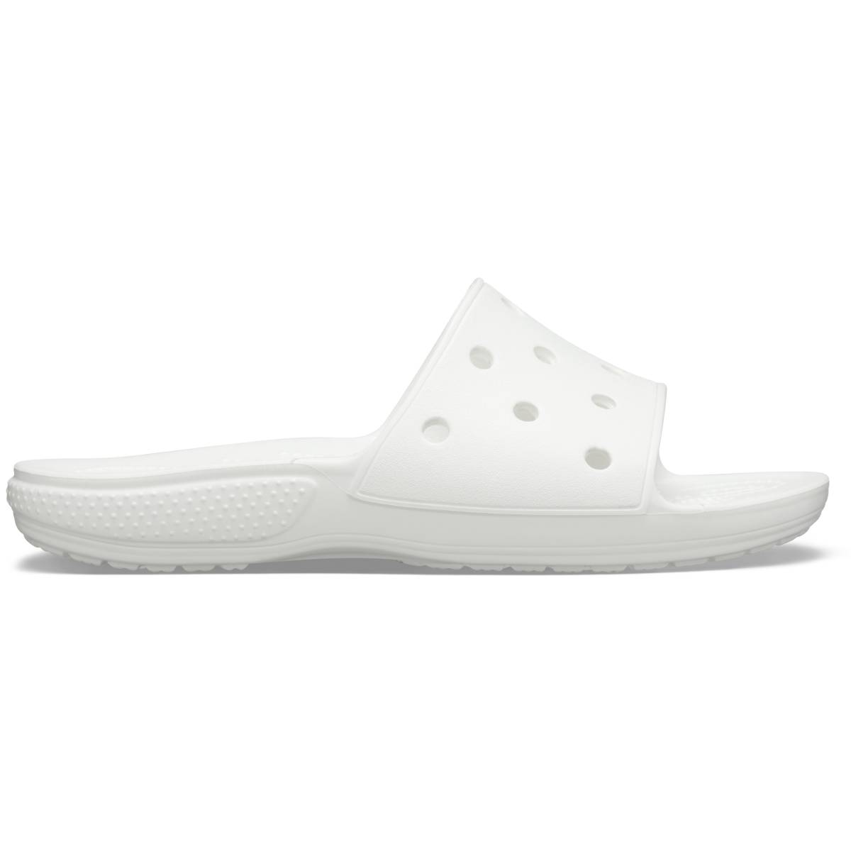 Crocs Classic Slide Unisex Ανατομική Παντόφλα Λευκή 100