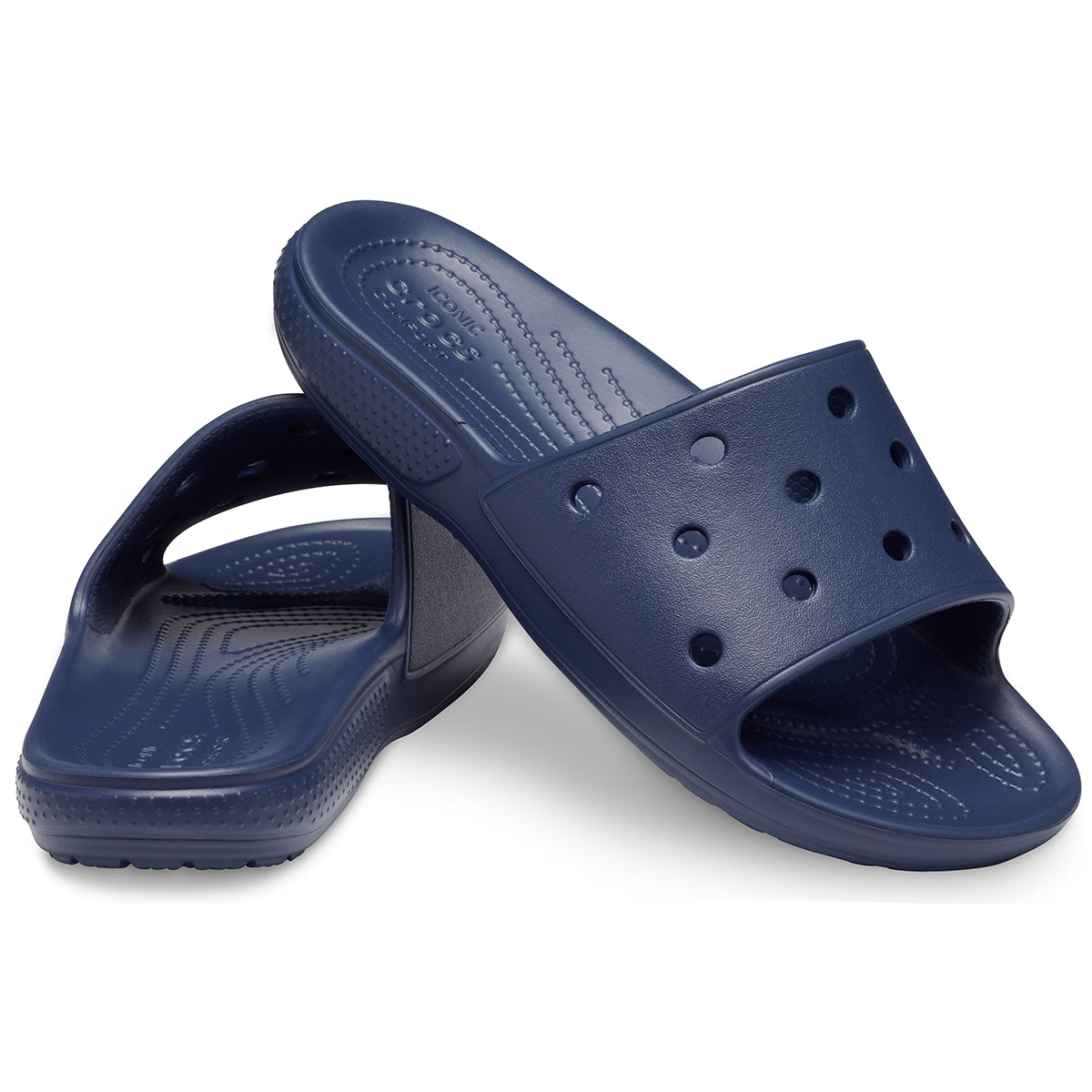 Crocs Classic Slide Unisex Ανατομική Παντόφλα Μπλε 410