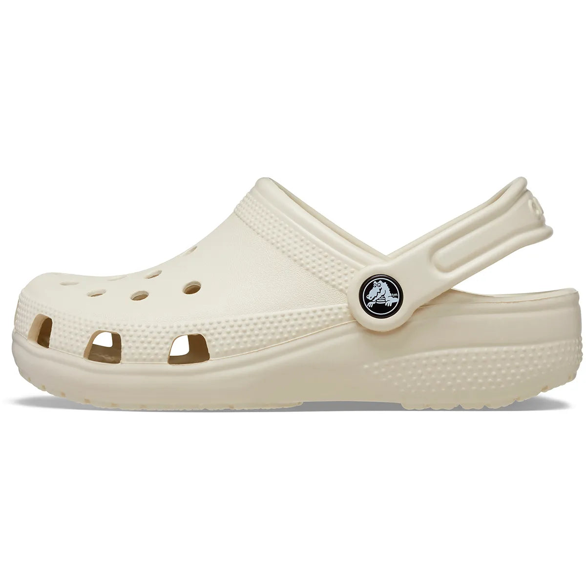 crocs classic clog t πλάγια όψη εξωτερική πλευρά no2, μπεζ χρώμα