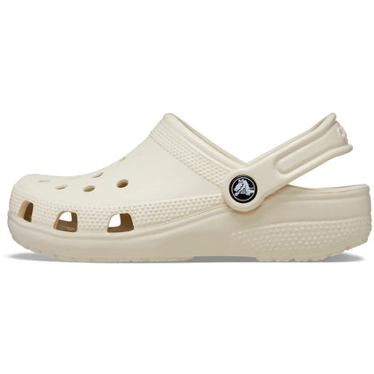 crocs classic clog t πλάγια όψη εξωτερική πλευρά no2, μπεζ χρώμα