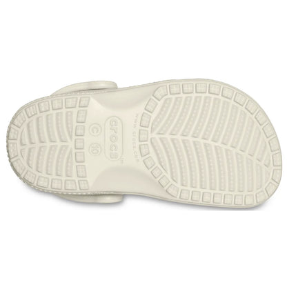 crocs classic clog t κάτω όψη σόλας, μπεζ χρώμα