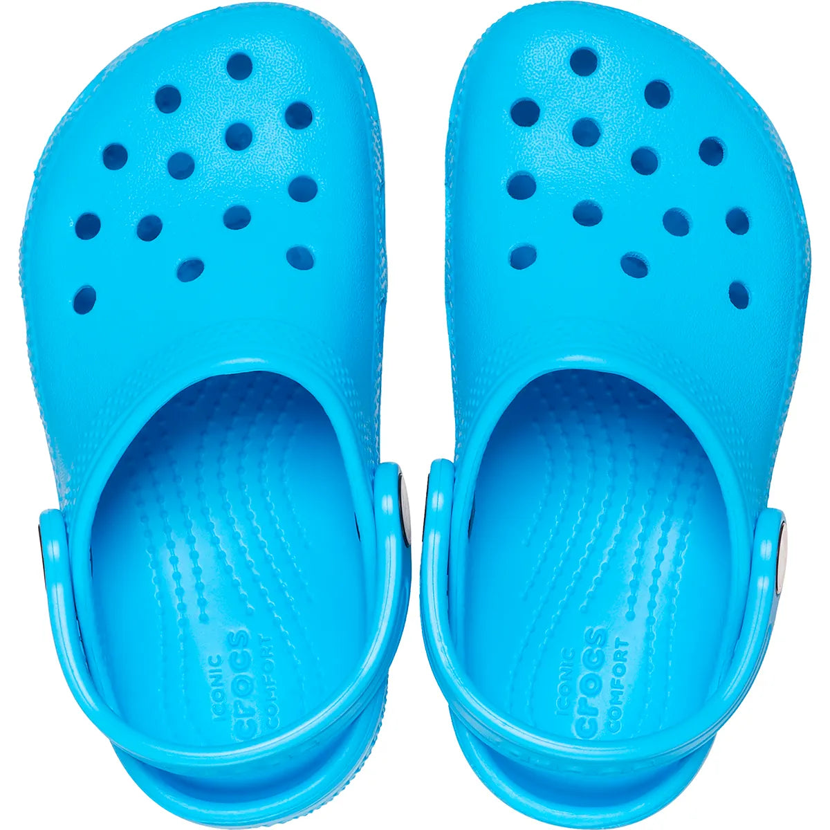 crocs classic clog k πάνω όψη ζευγάρι, venetian blue