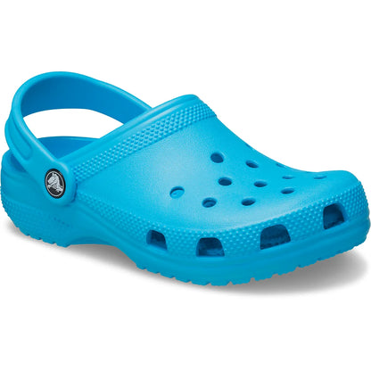 crocs classic clog k όψη 3/4 εξωτερική πλευρά, venetian blue