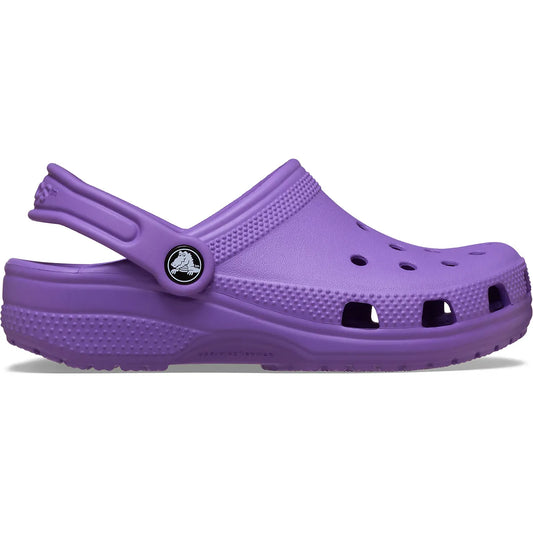 crocs classic clog t μωβ παιδικό σαμπό πλάγια όψη εξωτερική πλευρά