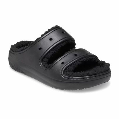 Crocs Classic Cozy Sandal Γυναικέια Ανατομικά Σανδάλια με γούνα 060