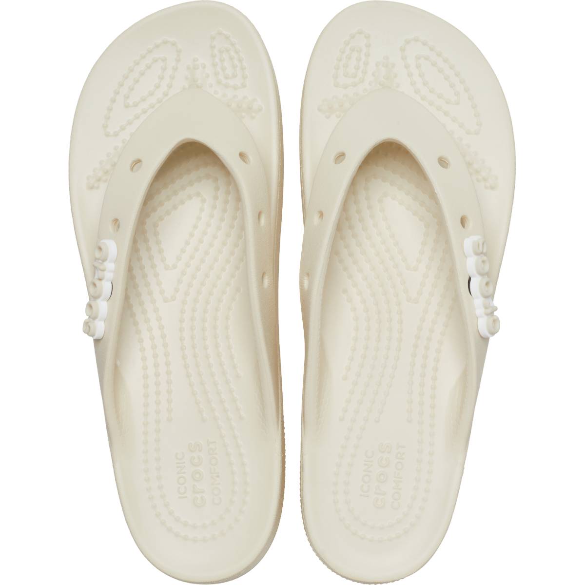 CROCS™ Classic Platform Flip Ανατομική Γυναικεία Σαγιονάρα Μπεζ 2Y2