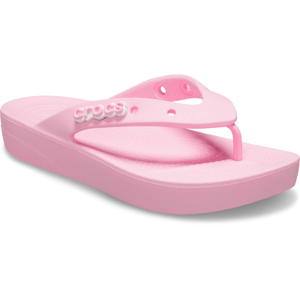 CROCS™ Classic Platform Flip Ανατομική Γυναικεία Σαγιονάρ Ροζ 6S0