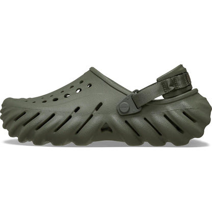 crocs echo clog unisex σαμπό πλάγια όψη εξωτερική πλευρά νο2, Λαδί χρώμα