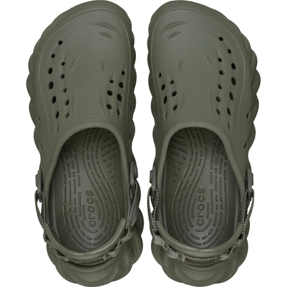 crocs echo clog unisex σαμπό πάνω όψη, Λαδί χρώμα