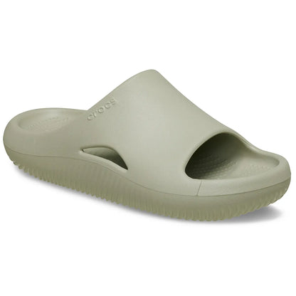 crocs mellow recovery slide όψη 3/4 εξωτερική πλευρά σε χρώμα μπεζ meteor
