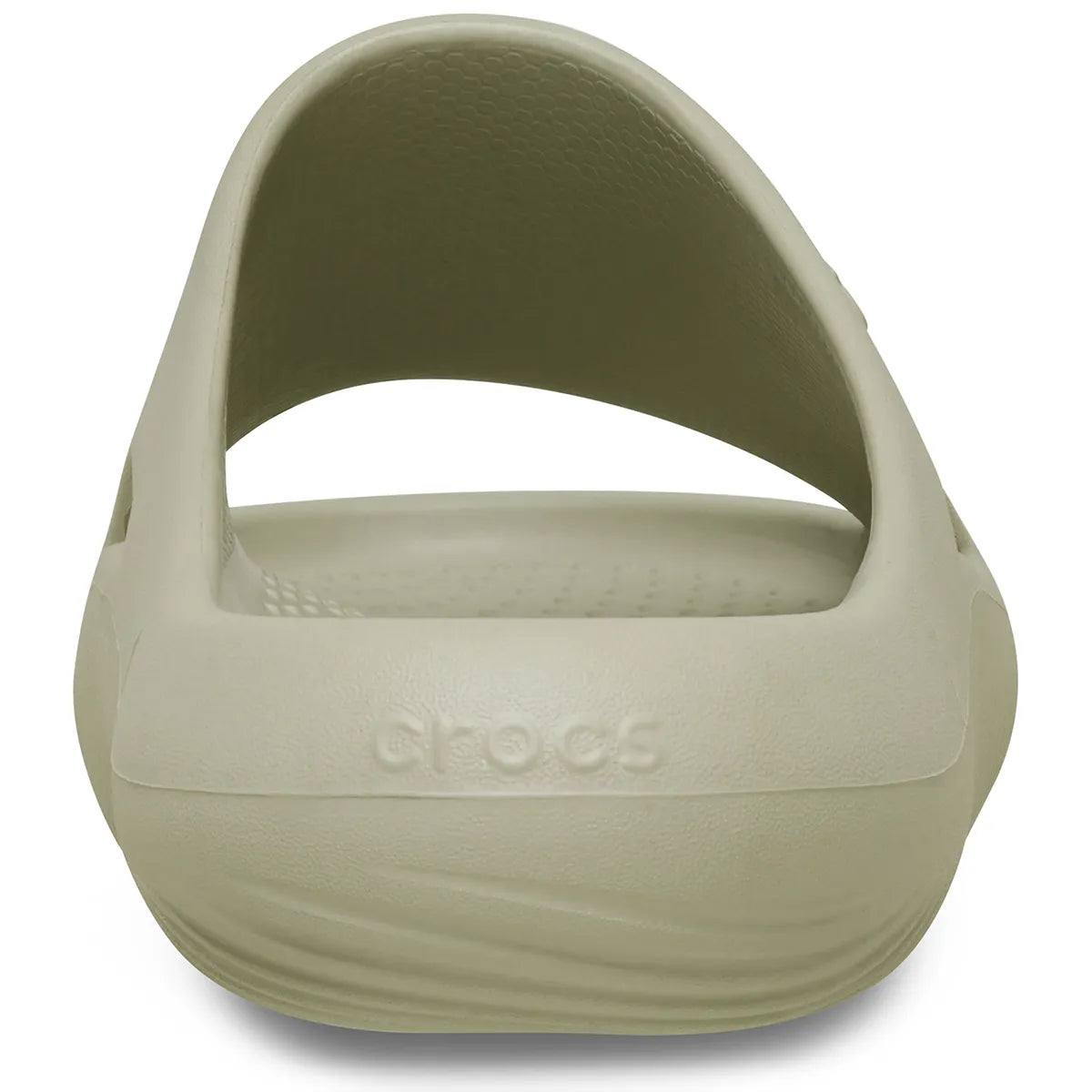 crocs mellow recovery slide πίσω όψη ζευγάρι σε χρώμα μπεζ meteor