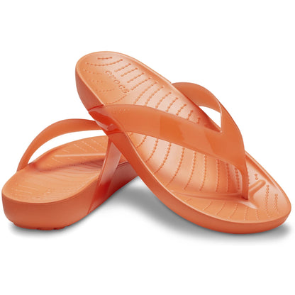 Crocs Splash Glossy Flip Γυναικεία Orange 38I