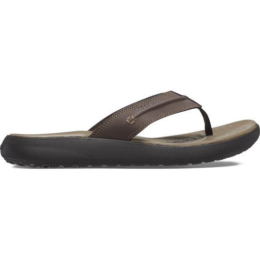 crocs yukon vista ii lr flip πλάγια όψη εξωτερική πλευρά σε χρώμα Εσπρέσσο