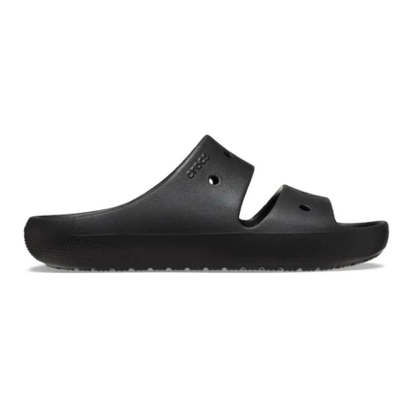 Crocs Classic Sandal v2 – unisex ανατομική παντόφλα σε μαύρο χρώμα, πλευρική όψη