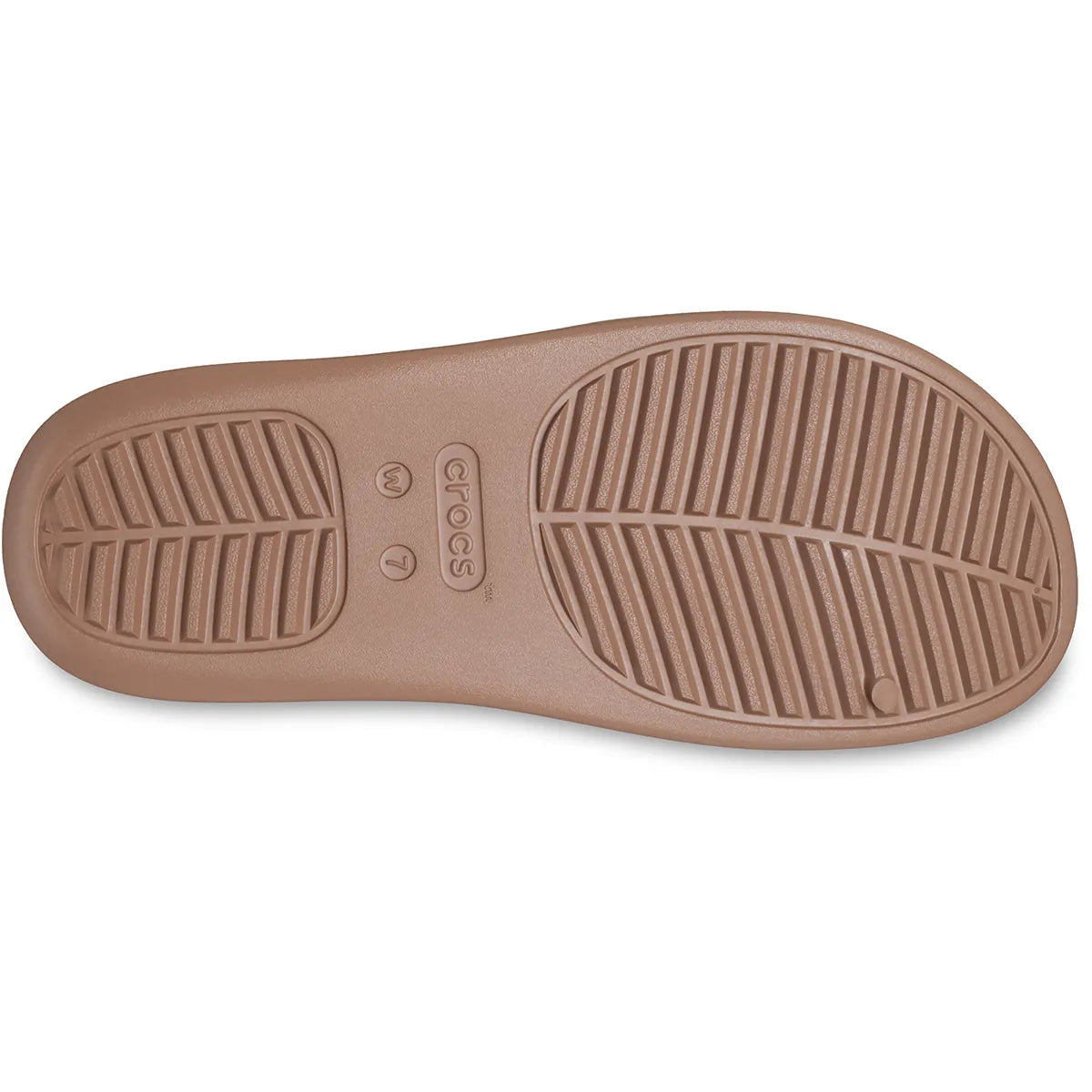 crocs getaway platform h strap κάτω όψη σόλα σε χρώμα Latte