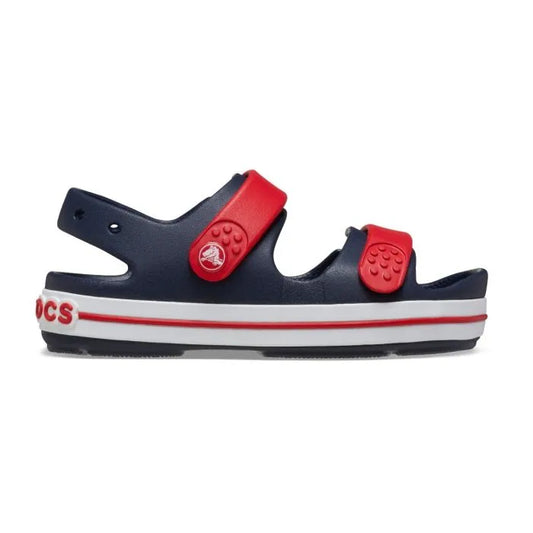 Crocs Crocband Cruiser Sandal T Παιδικό Ανατομικό Πέδιλο Navy/Varsity Red 4OT