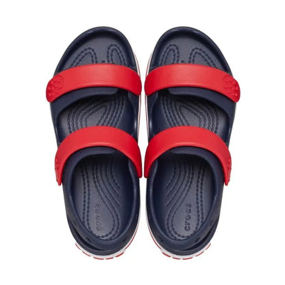 Crocs Crocband Cruiser Sandal T Παιδικό Ανατομικό Πέδιλο Navy/Varsity Red 4OT