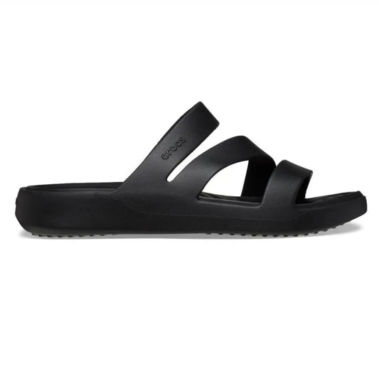 Crocs Getaway Strappy Γυναικεία Ανατομική Παντόφλα Black 001