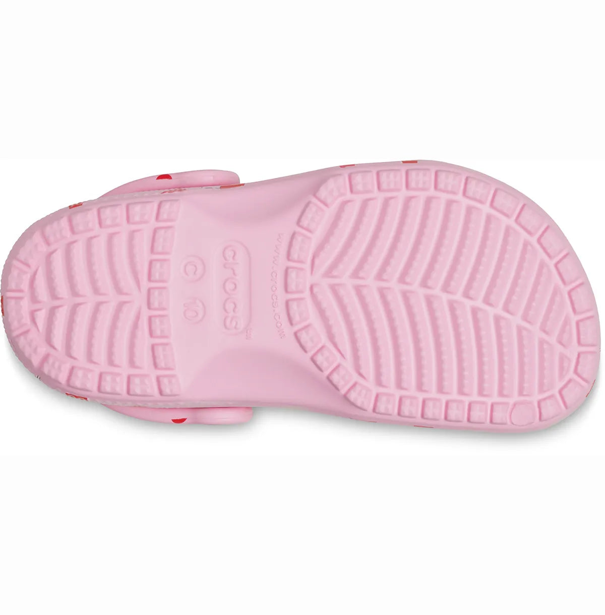 crocs classic vday clog t παιδικό σαμπό κάτω όψη σόλας
