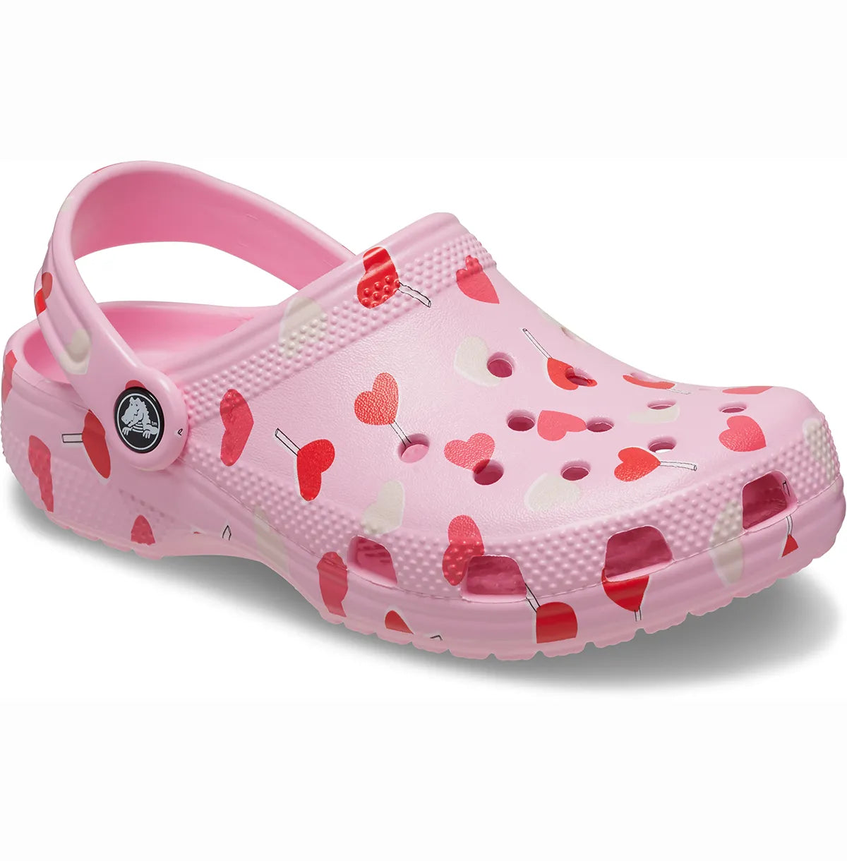 crocs classic vday clog t παιδικό σαμπό όψη 3/4 εξωτερική πλευρά