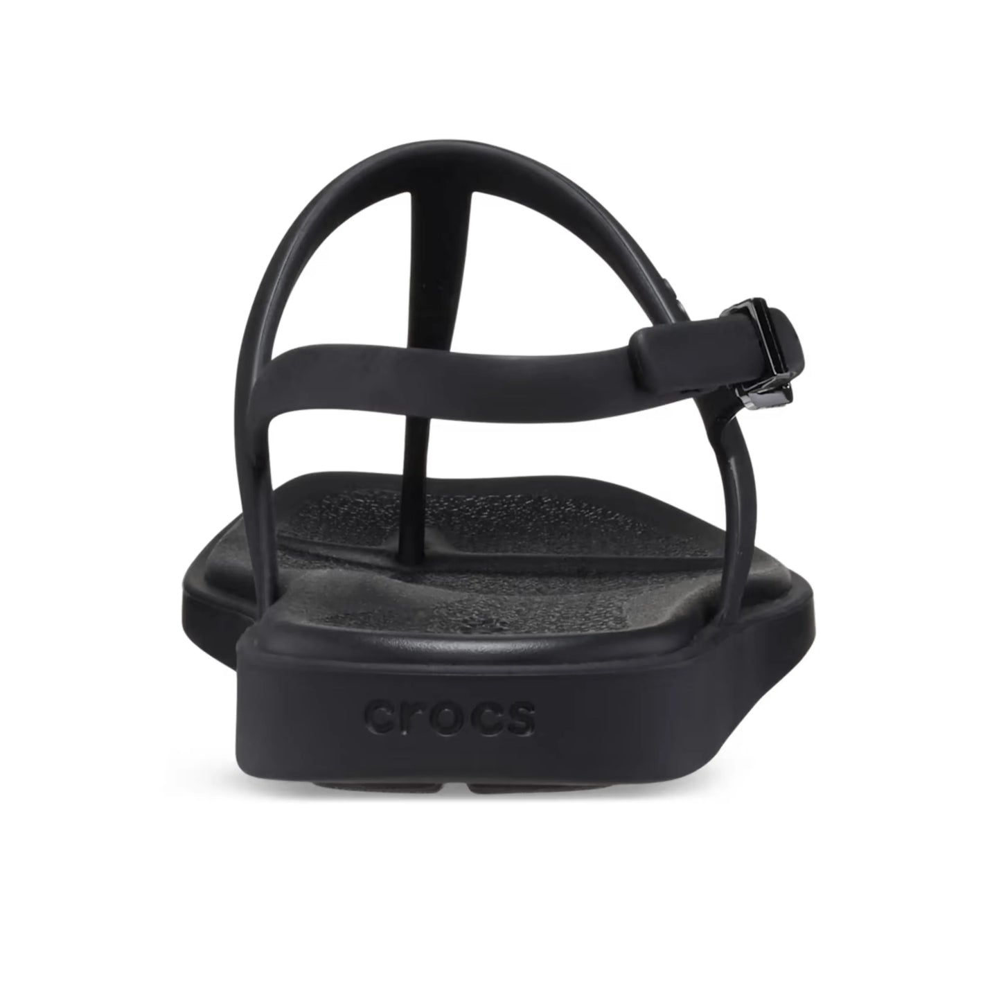 crocs miami thong flip πίσω όψη ζευγάρι σε μαύρο χρώμα