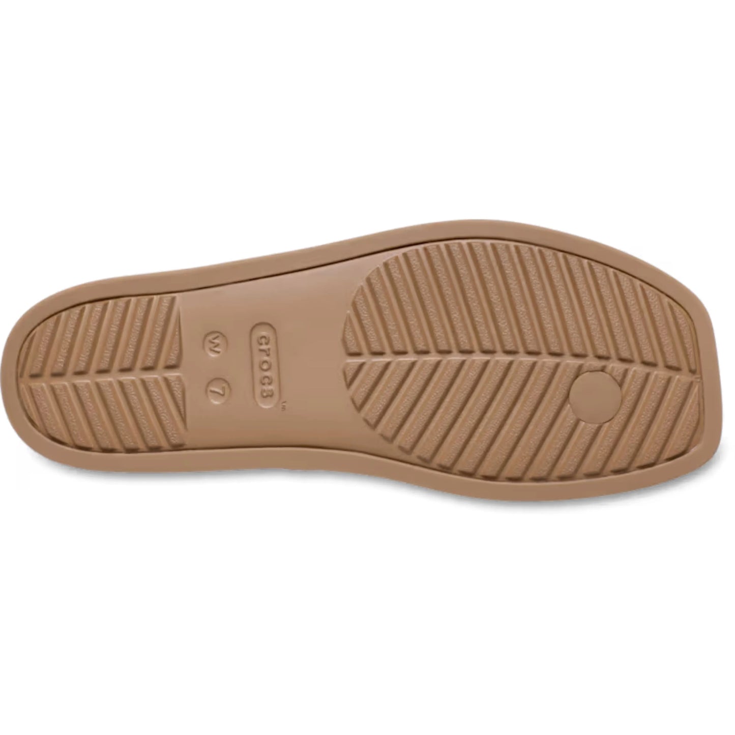 crocs miami thong flip κάτω όψη σόλα Milk Chocolate