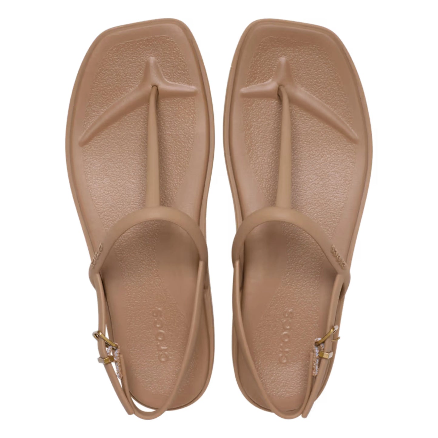 crocs miami thong flip πάνω όψη ζευγάρι Milk Chocolate