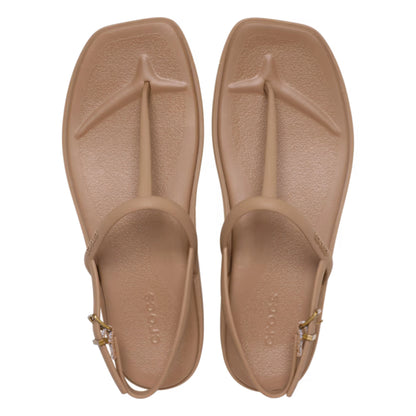 crocs miami thong flip πάνω όψη ζευγάρι Milk Chocolate