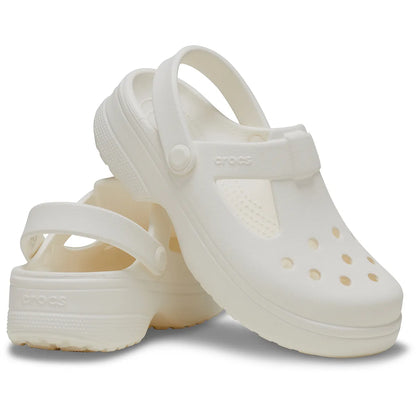 Crocs Classic Mary Jane Clog K Παιδικά Σαμπό Chalk 0WV