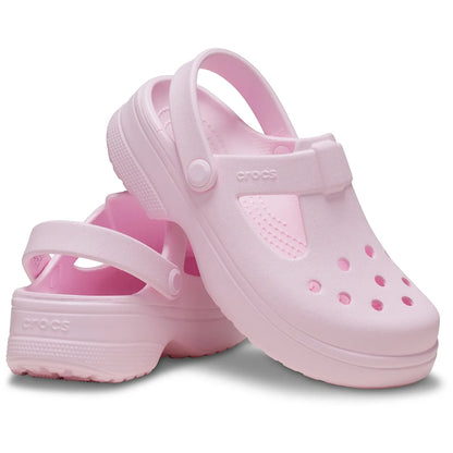 Crocs Classic Mary Jane Clog K Παιδικά Σαμπό Pink Milk