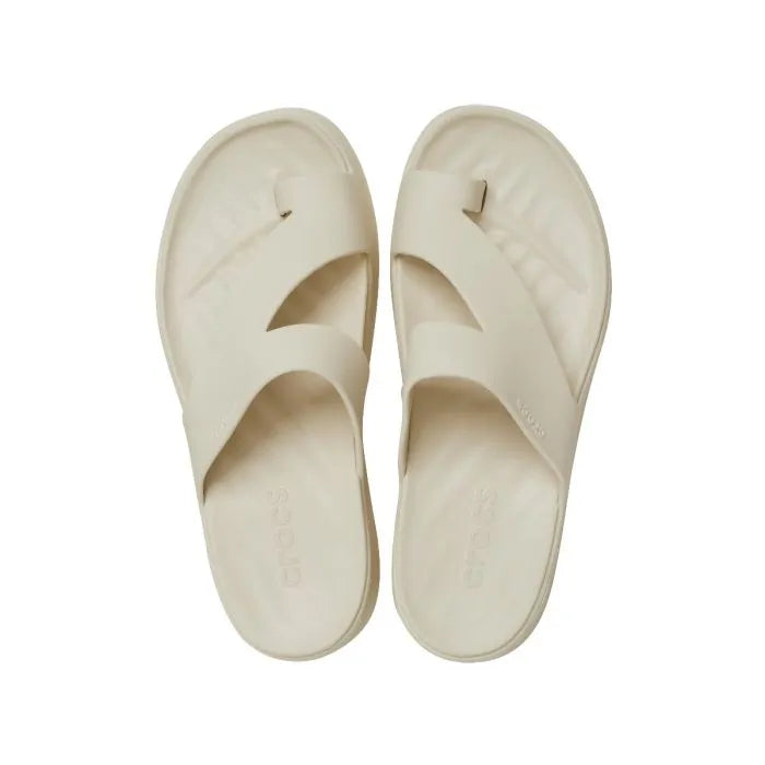 Crocs Getaway Platform Toe Loop Γυναικεία Ανατομική Πλατφόρμα Sandstone 0LH