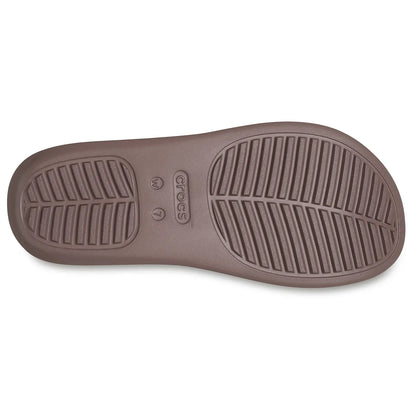 Crocs Platform Toe Loop Καφέ κάτω όψη σόλας
