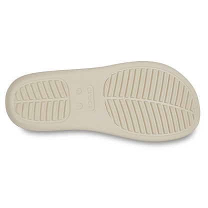 Crocs Platform Toe Loop Μπεζ κάτω όψη σόλας