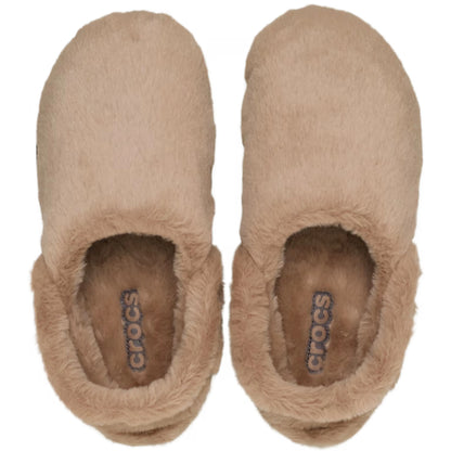 Crocs Unfurgettable Cozy Clog Milk Chocolate γυναικεία σαμπό πάνω όψη