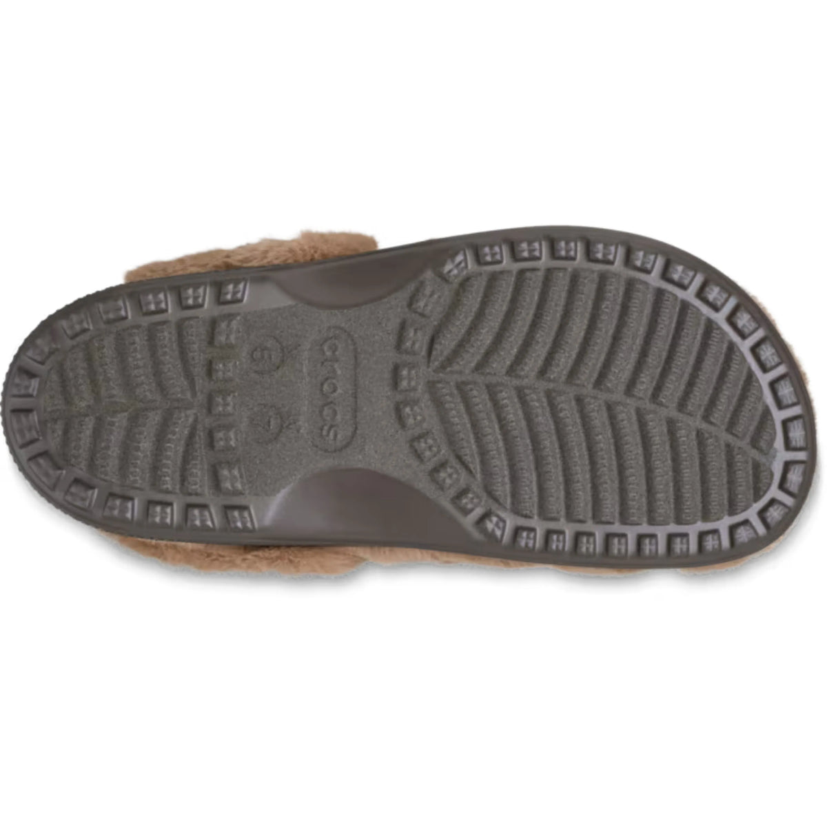 Crocs Unfurgettable Cozy Clog Milk Chocolate γυναικεία σαμπό κάτω όψη σόλας