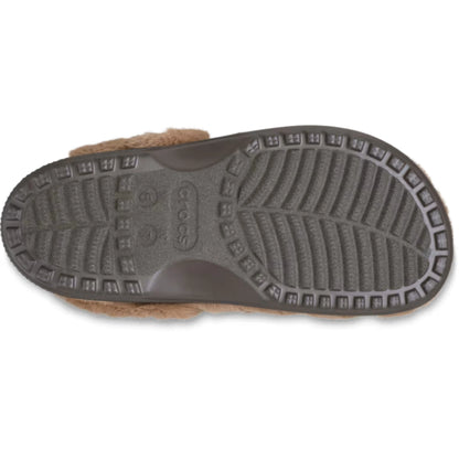 Crocs Unfurgettable Cozy Clog Milk Chocolate γυναικεία σαμπό κάτω όψη σόλας