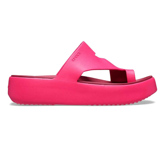 Crocs Getaway Platform Toe Loop Γυναικεία Ανατομική Πλατφόρμα DragonFruit 6ZQ