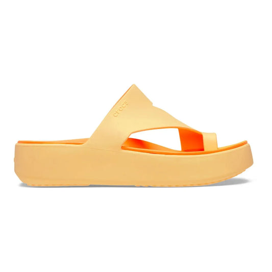 Crocs Getaway Platform Toe Loop Γυναικεία Ανατομική Πλατφόρμα Golden Hour 78Z