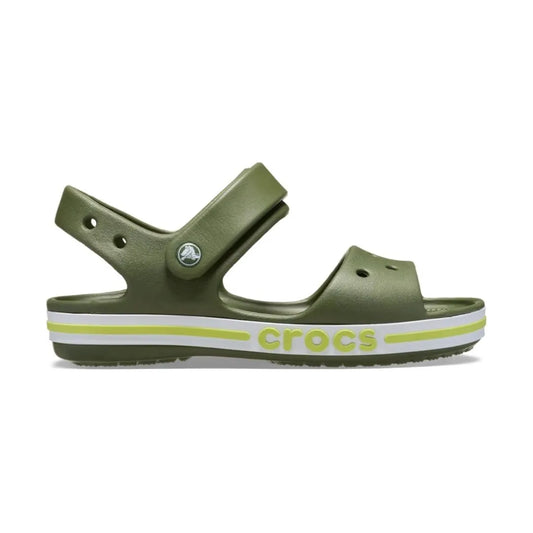 Crocs Bayaband Sandal Kids σε πλάγια θέαση, λεπτομέρεια στη σόλα