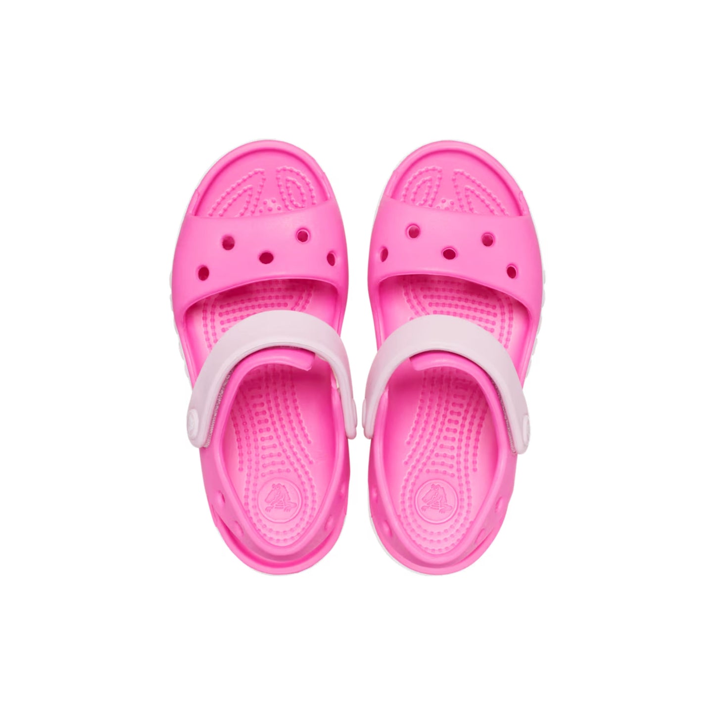 Crocs Bayaband Sandal Kids σε πάνω λήψη σε ροζ χρώμα