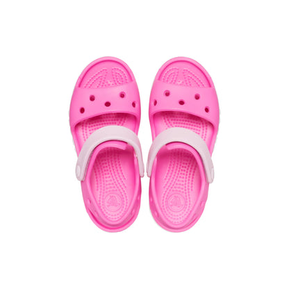 Crocs Bayaband Sandal Kids σε πάνω λήψη σε ροζ χρώμα