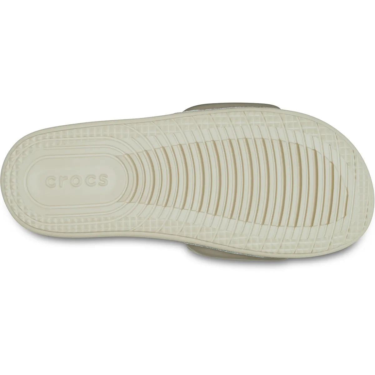 crocs all day slide women κάτω όψη σόλας, χρώμα bone/taupe