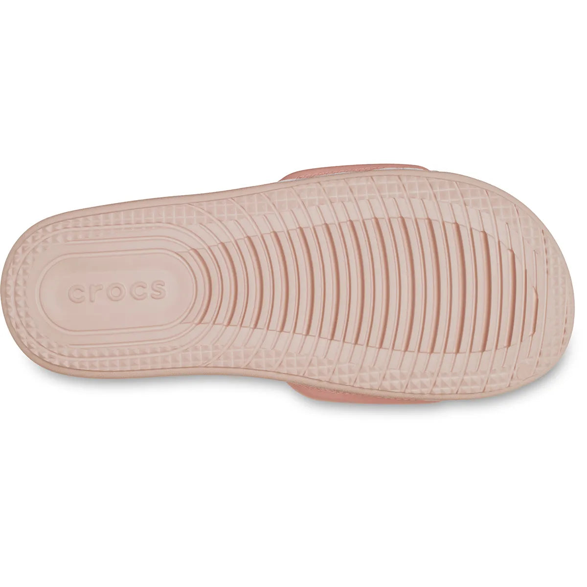 crocs all day slide women κάτω όψη σόλας, χρώμα powder Pink